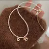 Collar de Perlas de Moneda de Pony con Gota de Aceite de Dopamina para Mujer, Diseño de Nicho a la Moda, Gargantilla de Perlas de Riqueza Instantánea
