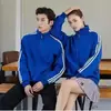 Trajes Deportivos y de Ocio de Comercio Exterior para Primavera y Otoño para Hombres Jóvenes con Cuello Alto Equipo de Baile Cuadrado Uniformes Escolares Venta Directa de Fábrica Al por Mayor