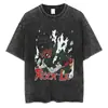T-shirt Streetwear Europeia Transfronteiriça Masculina Camiseta Harajuku Japonesa