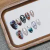 Uñas Portátiles Puras Hechas a Mano de Venta Caliente Transfronteriza, Estilo Europeo y Americano, Pegatinas para Uñas de Concha de Gama Alta, Uñas Postizas Removibles
