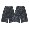 Ropa Vintage 2026 Verano Estilo Americano Bolsillo Pierna Ancha Camuflaje Ropa de Trabajo Pantalones Cortos Cropped Hombres Modernos Sueltos Casuales Shorts