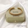 Pulsera de Acero de Titanio Estilo Europeo y Americano Trenzado Irregular Retorcido Abierta para Mujer Pulsera Retro de Nicho de Acero Inoxidable Venta al por Mayor