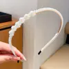 Tiara de Pérolas para Mulheres, Estilo Celebridade da Internet, Tiara com Franja de Pérolas, Versátil para Sair, Pente de Cabelo Estilo Princesa Alta, Elástico de Cabelo Atacado