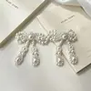Collar y Pendientes Vintage de Lazo Grueso con Perlas Estilo Francés, Lujo Ligero, Elegante, Moda de Alta Gama, Joyería Estilo Socialité para Mujeres