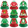 Decoración para fiesta de Navidad transfronteriza adornos de panal Papá Noel y muñeco de nieve accesorios para crear ambiente decoraciones de escritorio