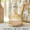 Coleção Completa de Potes para Velas Que Podem Ser Preenchidos com Cera, Potes de Açúcar de Vidro para Casamentos, Uso Doméstico, Sala de Estar, Potes de Armazenamento para Cozinha, Açucareiros, Caixas de Joias para Aromaterapia