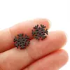 Moda Nuevo Estilo Versátiles Mini Aretes para Niñas, Ins Personalizados Geométricos Corazón Redondo Estrella Pendientes