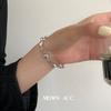 Nuevo Pulsera de Corazón Estilo Coreano para Mujer, Moda Retro, Estilo Hip-Hop, una Cadena de Pulseras con Forma de Corazón, Joyería Artística Hecha a Mano, de Moda
