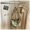 Bolsa transversal casual de um ombro para mulheres, estilo ins, bolsa de estudante para aula, estilo de rua, primavera de 2026, bolsa carteiro, workwear, bolsa artística