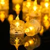Lámpara de Velas LED sin Llama tipo Velita de Té Operada por Batería Luz Ambiental Realista Parpadeante - Modelo 737076166388