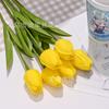 Mini PU plástico Tulipa flor artificial flor falsa decoração do pátio comércio exterior comércio exterior flor de seda do casamento decoração de casa flor