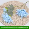 Flores Artificiales Flor Azul Materiales Boda Salón de Bodas Decoración del Hogar Rosas Artificiales Flores Falsas Flores de Plástico Venta al por Mayor