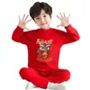 Conjunto de Ropa Interior Térmica para Niños para Otoño e Invierno, Cálido y Cómodo para Niños y Niñas, Ropa y Pantalones de Otoño a la Moda
