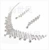 Collar de cristal de estrella deslumbrante conjunto de cadena estilo coreano joyería dos piezas accesorios de boda mercado