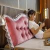 Almofada de Cabeceira de Cama de Princesa Veludo Cristal Grande Encosto Almofada de Quarto Duplo Tatami Cama Macia Bolsa Almofada Almofada de Parede