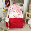 Mochila estampada y teñida para niñas, diseño elegante y fresco, adecuada para estudiantes de secundaria y primaria, mochila casual para viajes