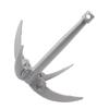 Equipamento de pesca ao ar livre atacado âncora faca de grama dobrável quatro garras puxar faca de âncora de grama pesca corte de grama com dentes faca de âncora