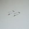 Pendientes minimalistas de plata de ley s925 con forma de U de Corea del Sur, con gancho para la oreja, personalidad pequeña, temperamento simple, nuevos y combinables.