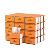 Papel de Tejido Suave de Origen Vegetal en Color Naranja Brillante, Dispensador de Tejidos Colgante, Paquete Económico de Pañuelos Faciales, Servilletas, Toallitas para Manos, Venta al por Mayor por Caja