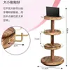 Soporte de exhibición para llaveros, estante de exhibición de joyería de madera maciza con ganchos, perchero para colgar accesorios pequeños, soporte de exhibición para pendientes, exhibidor de pulseras