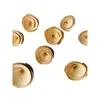 Decoración Artesanal DIY Flor de Madera Flor Rosa Planta Creación de Entorno para Jardín de Infancia Material de Flor Seca Decoración Colgante de Interior Flor Enrollada de Madera