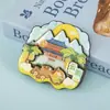 Imanes de Refrigerador de Madera Personalizados de Turismo Urbano, Pegatinas Magnéticas Culturales y Creativas de Tendencia Nacional Multiciudad, Pegatinas Magnéticas Creativas de Ciudad