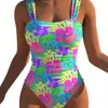 Europeo y Americano 26 Nuevo Transfronterizo AliExpress de Tirantes Sexy Espalda Descubierta Bañador de Una Pieza para Aguas Termales Bikini Integrado Mujer