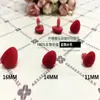 Accesorios para muñecas DIY tela felpa animal de juguete nariz roja flocado nariz triángulo nariz de lana