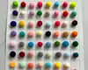 Pompones de poliéster en varios tamaños y colores, bolas de felpa de alta elasticidad, accesorios para manualidades, juguetes hechos a mano, accesorios para ropa, al por mayor en stock