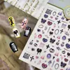 Pegatina para Uñas Artísticas Cruz Amor Oscuro Dulce Fresco M1114 Estilo Único Personalizado Llama Estampado de Leopardo Estrella Pegatina para Uñas