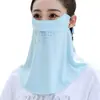 Mascarilla de Protección Solar, Protección de Cuello Largo para Verano, Anti-UV Integrado, Secado Rápido, Transpirable, Máscara Fina de Sombrilla para Viajes al Aire Libre