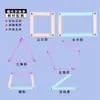 Demostrador de Geometría Magnética Polígono Demostrador de Ángulo Móvil Cuadrilátero Triángulo Geometría Materiales Didácticos de Matemáticas