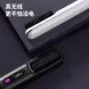 Pente Alisador de Cabelo Sem Fio Modelo Novo Transfronteiriço Recarregável Cerâmica Eletrônico Mini Alisador Portátil Pente para Cabelo Não Danifica