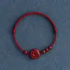Un Brazalete de Cuerda Roja con Hebilla de Seguridad de Cinabrio de por Vida para Hombres y Mujeres en su Año Zodiacal, Brazalete Trenzado con Cuentas de Buena Suerte para Protegerse y Asegurar la Seguridad