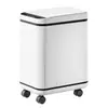 Cubo de basura inteligente sensor simple para el hogar, dormitorio, cubo de almacenamiento silencioso, cubo de papel a prueba de olores para baño, cubo de patada para sala de estar
