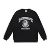 Comercio exterior transfronterizo marca de tendencia estilo japonés BAPE cabeza de tiburón estampado de letras unisex sudadera con cuello redondo colección