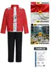 Fantasia infantil Michael Jackson jaqueta vermelha clássica MJ roupa para apresentação de Halloween terno cosplay Jackson