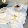 2026 Nuevo Edredón de Verano de Tencel Lavable Edredón de Aire Acondicionado Juego de Cuatro Piezas Verano Seda de Hielo Individual/Doble Edredón Delgado de Verano