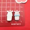 Cachorro gato urso face brilhante desenho animado xícara de chá de leite acessórios de resina DIY adorno de cabeça grampo de cabelo capa de celular patch de joia
