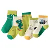 Nuevos calcetines de malla de tubo medio para primavera y otoño transfronterizos para niños y niñas, calcetines lindos de dibujos animados para niños mayores, calcetines Clase A