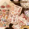 Libro de Pegatinas Vintage Yuxian: Patrones Pequeños de Estilo Francés, Soñadores y Elegantes para Diario Personalizado, Bordes de Fondo y Collage Decorativo