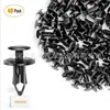 Hebilla de plástico de expansión tipo empuje para parachoques y guardabarros de coche, remache universal de 8 mm, paquete de 100 piezas