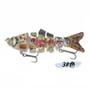 Seção Transversal Peixe Articulado Isca Artificial Impressa em 3D Conjunto de Iscas de Peixe Simulação Plástico Conjunto de Iscas de Peixe Articulado Fabricante Atacado