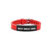 Pulseira de Silicone Europeia e Americana Transfronteiriça Pulseira de Relógio de Silicone Presente de Feriado para Tio Família Gravação em Aço Inoxidável Joia de Mão Popular