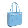 Moda Europea y Americana Bolso de Agujeros Eva de Color Sólido, Bolso de Playa y Piscina, Bolso de Playa DIY, Ampliable, Bolso de Mano Portátil para Almacenamiento