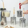 Venta Directa de Fábrica de Colador de Malla de Acero Inoxidable de Grado Alimenticio para Olla Caliente Picante, Canasta Coladora de Verduras Reforzada, Uso Comercial