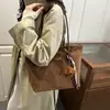 Bolso Tote de Estilo Coreano de Moda Transfronterizo para Mujer, Nuevo Bolso de Hombro de Lujo Ligero con Estampado de Leopardo Invierno 2025, Bolso Versátil de Axila