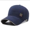 Gorra de béisbol rígida de otoño e invierno para hombre y mujer, con lengüeta de pato, de algodón, con bordado de hilo dorado y letra H, parasol, directa de fábrica
