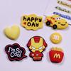 Dibujos Animados Marvel Eu Batman Pegamento Suave DIY Funda para Teléfono Móvil Pegatina Decorativa Parche de Muñeca Anime Zapatos Croc Mayoreo