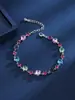 Pulsera Nueva de Circonita de Colores Dopamina, Exquisita y de Moda, Pulsera Versátil con un Toque de Lujo Ligero y de Gama Alta, Joyería de Regalo de Nicho